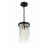 Crystorama Winham 7'' Pendant in Black Forged - Additional View