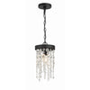 Crystorama Winham 7'' Pendant in Black Forged - Additional View