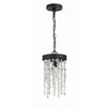 Crystorama Winham 7'' Pendant in Black Forged - Additional View
