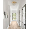 Crystorama Winham 16'' Flush Mount in Antique Gold - Lifestyle View