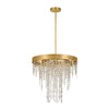 Crystorama Winham 20'' Chandelier in Antique Gold - Front View