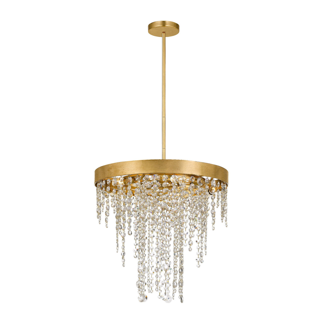 Crystorama Winham 20'' Chandelier in Antique Gold - Front View