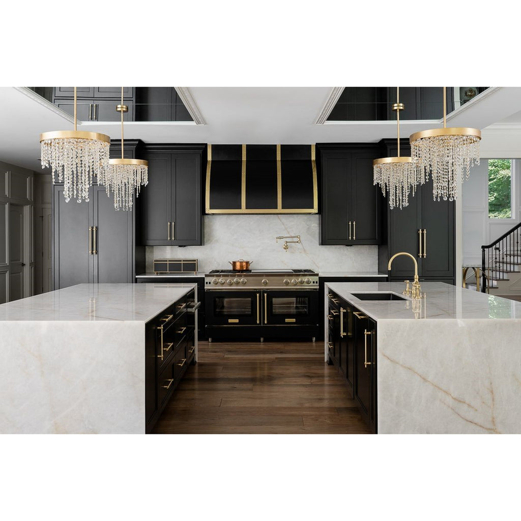 Crystorama Winham 24'' Chandelier in Antique Gold - Lifestyle View