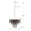Crystorama Winham 24'' Chandelier - Product Dimensions
