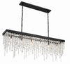 WIN-617-BF-CL-MWP Winham 6 Light Linear Chandelier | Alternate Image