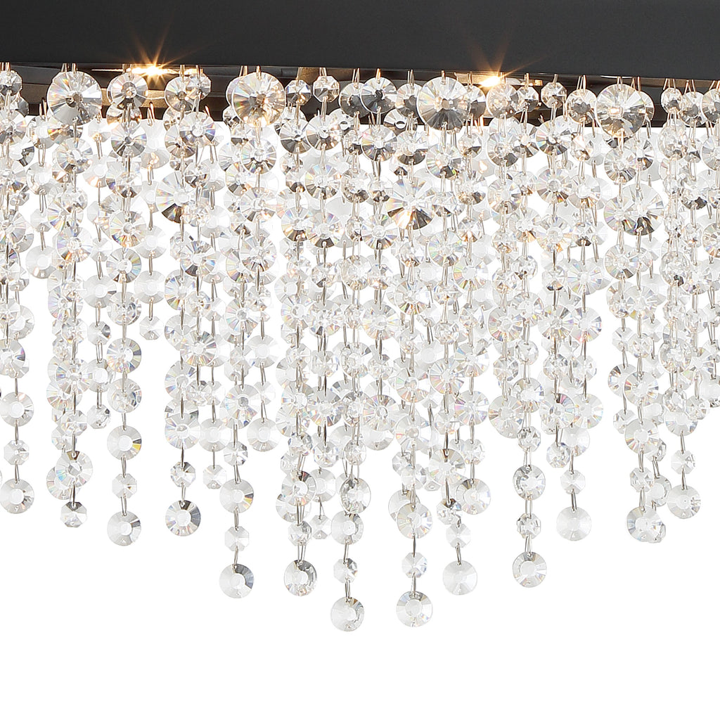 WIN-617-BF-CL-MWP Winham 6 Light Linear Chandelier | Alternate Image