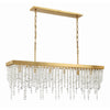 Crystorama Winham 49'' Linear Chandelier in Antique Gold - Additional View