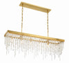 WIN-617-GA-CL-MWP Winham 6 Light Linear Chandelier | Alternate Image