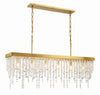 WIN-617-GA-CL-MWP Winham 6 Light Linear Chandelier | Alternate Image