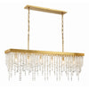 Crystorama Winham 49'' Linear Chandelier in Antique Gold - Additional View