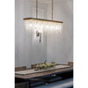 Crystorama Winham 49'' Linear Chandelier in Antique Gold - Lifestyle View