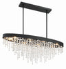 WIN-619-BF-CL-MWP Winham 8 Light Linear Oval Chandelier | Alternate Image