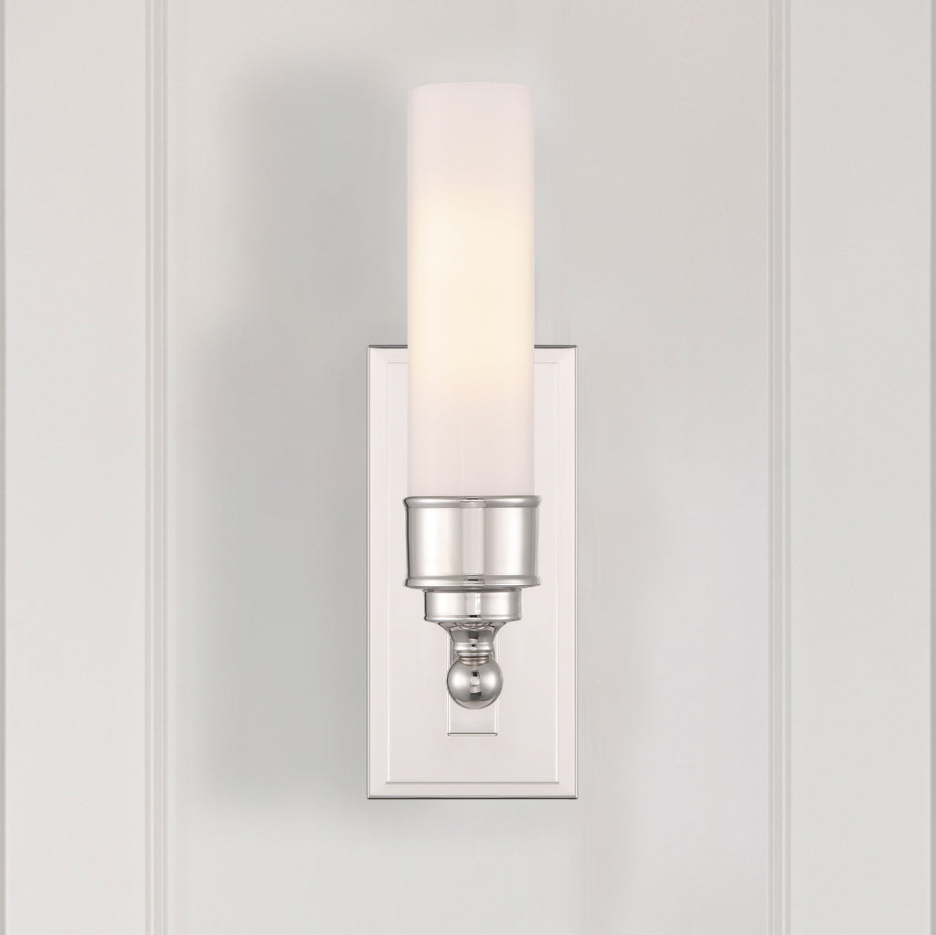 WLX-301-PN Wilcox 4.75'' LED Sconce | Lifestyle Image