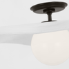 WS4040BZWHT Windsor Smith Mahalo 1 Light Semi Flush Mount | Alternate Image