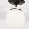 WS4040BZWHT Windsor Smith Mahalo 1 Light Semi Flush Mount | Alternate Image