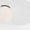 WS4040BZWHT Windsor Smith Mahalo 1 Light Semi Flush Mount | Alternate Image