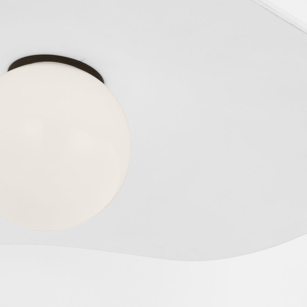 WS4040BZWHT Windsor Smith Mahalo 1 Light Semi Flush Mount | Alternate Image