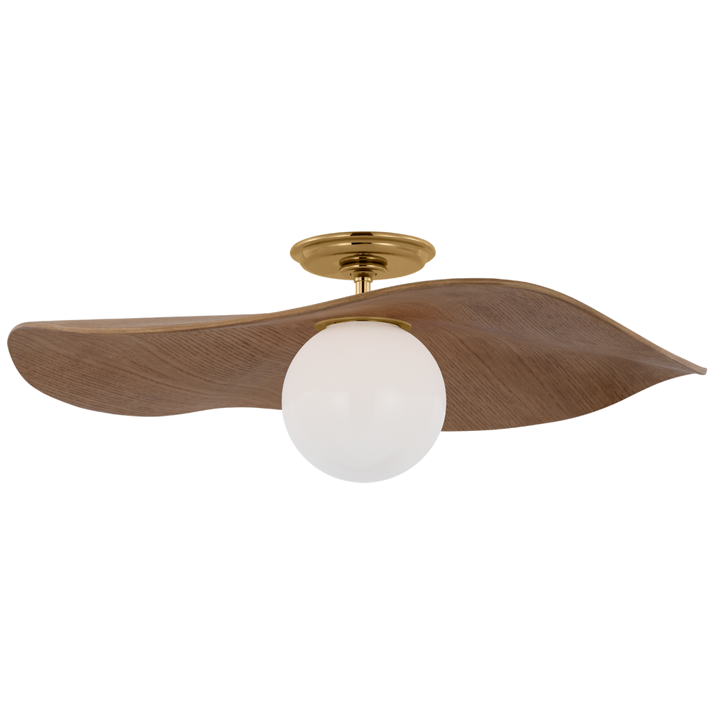 WS4040HABNO Windsor Smith Mahalo 1 Light Semi Flush Mount | Main Image
