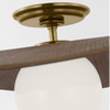 WS4040HABNO Windsor Smith Mahalo 1 Light Semi Flush Mount | Alternate Image