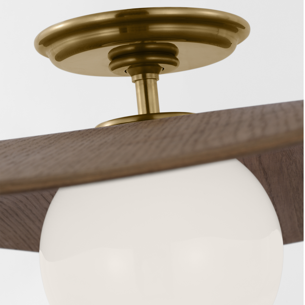 WS4040HABNO Windsor Smith Mahalo 1 Light Semi Flush Mount | Alternate Image
