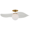 WS4040HABWHT Windsor Smith Mahalo 1 Light Semi Flush Mount | Main Image