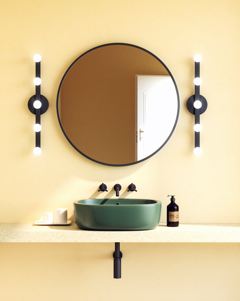 WS63424-BK Ryan Pauly Rezz 1 Light Sconce | Lifestyle Image