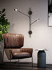 WS90102-BK Ryan Pauly Rotaire 1 Light Sconce | Lifestyle Image
