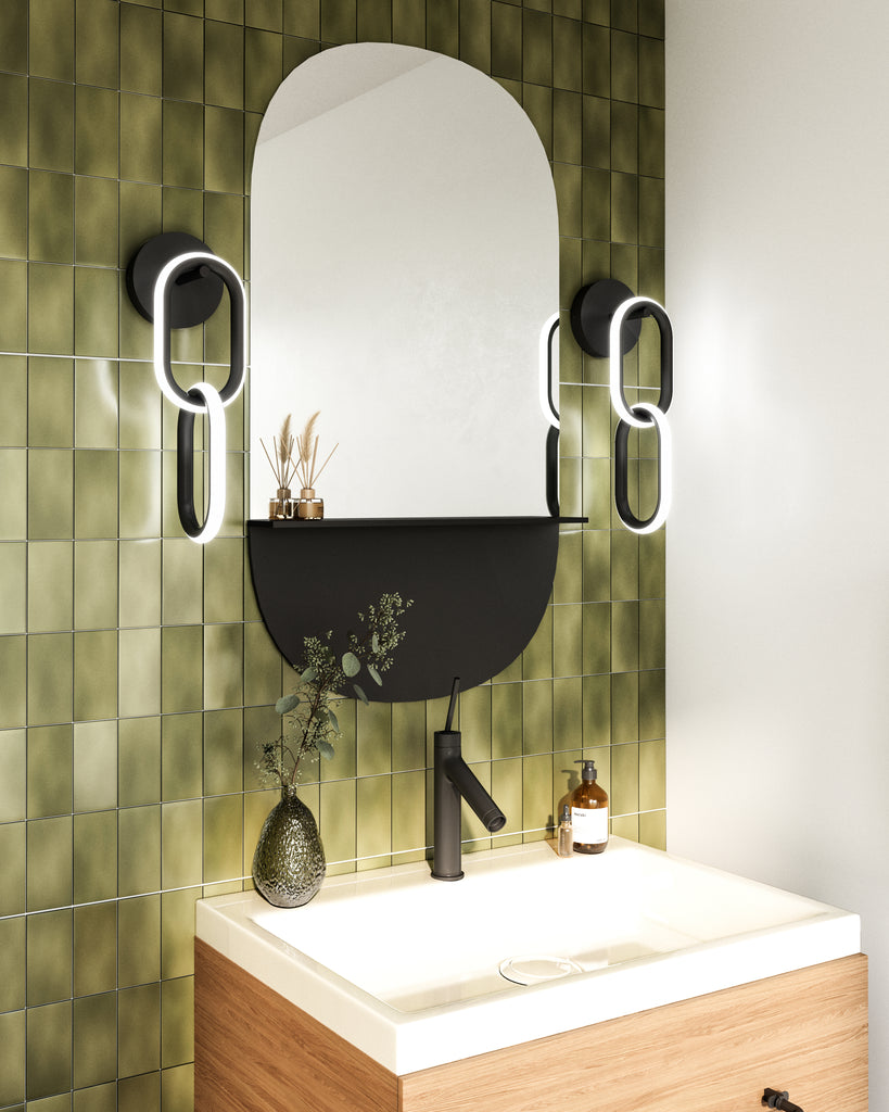 WS92617-BK Airen 1 Light Sconce | Lifestyle Image