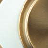 Crystorama Donoven 15'' LED Flush Mount - White + Gold Finish Detail