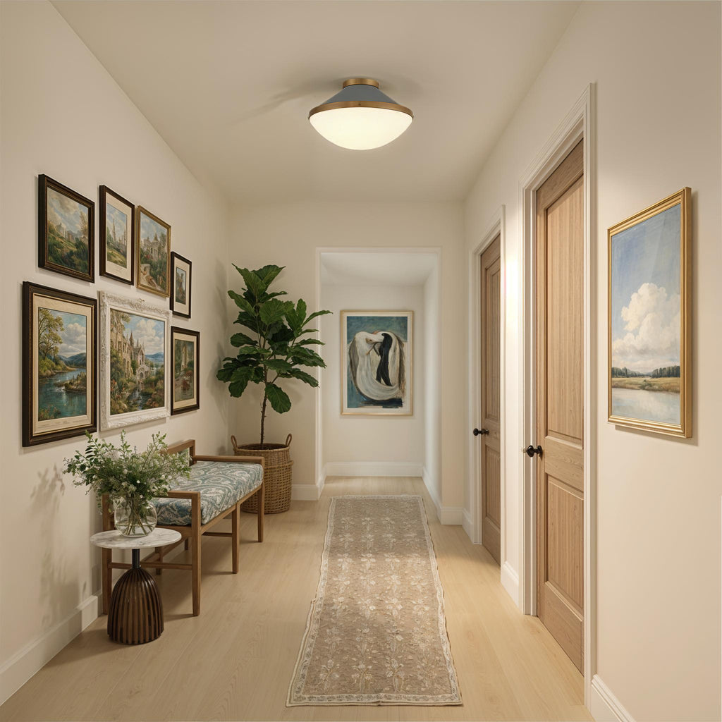 XAN-8002-VG-BL Xander 16.25'' Flush Mount | Lifestyle Image