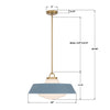 XAN-8009-VG-BL Xander 20'' Pendant | Dimensions Image