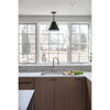 Crystorama Xavier 12'' Pendant in Matte Black - Lifestyle View