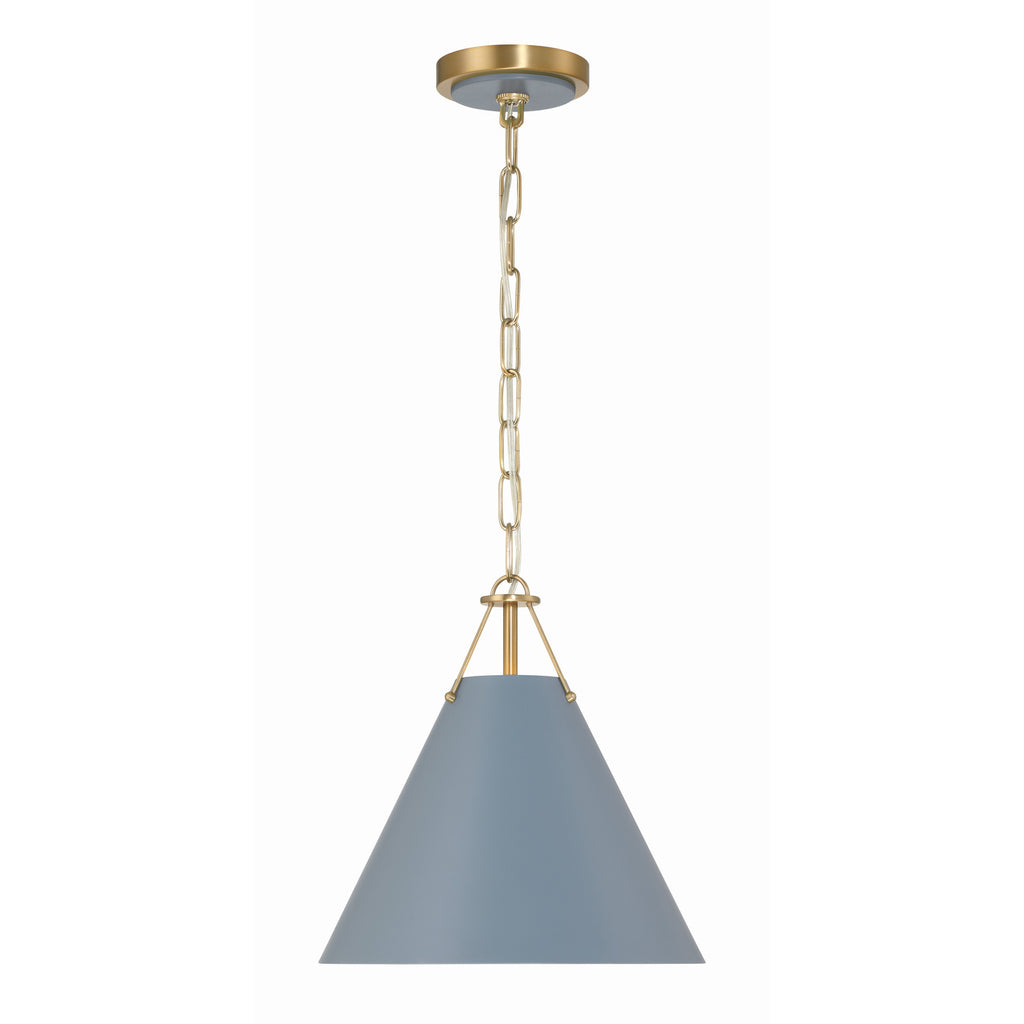 Crystorama Xavier 12'' Pendant in Vibrant Gold - Additional View