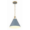 Crystorama Xavier 12'' Pendant in Vibrant Gold - Additional View