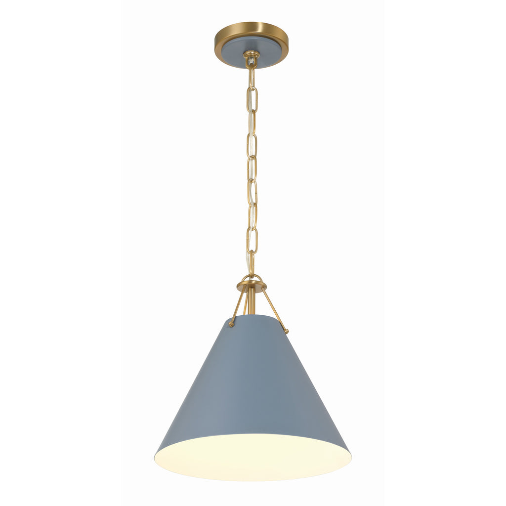 Crystorama Xavier 12'' Pendant in Vibrant Gold - Additional View