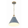 Crystorama Xavier 12'' Pendant in Vibrant Gold - Additional View