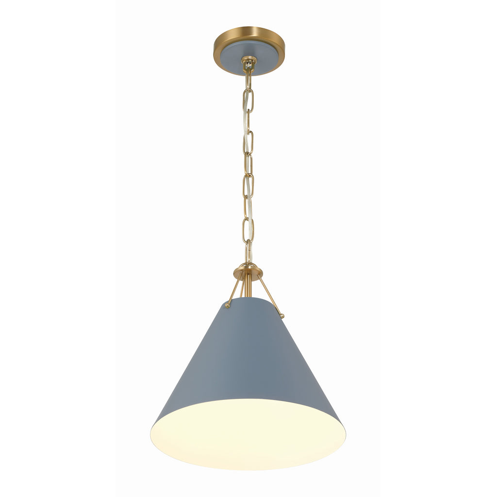Crystorama Xavier 12'' Pendant in Vibrant Gold - Additional View
