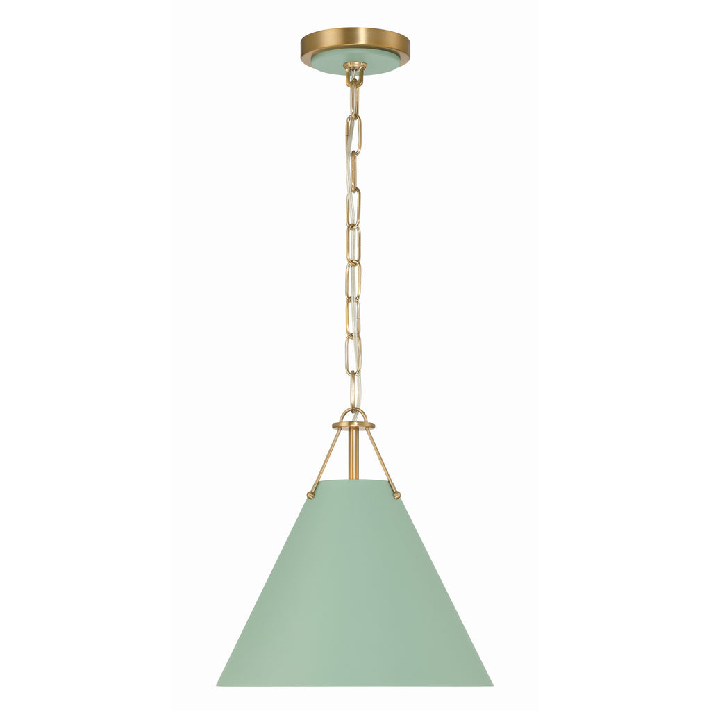 Crystorama Xavier 12'' Pendant in Vibrant Gold - Additional View