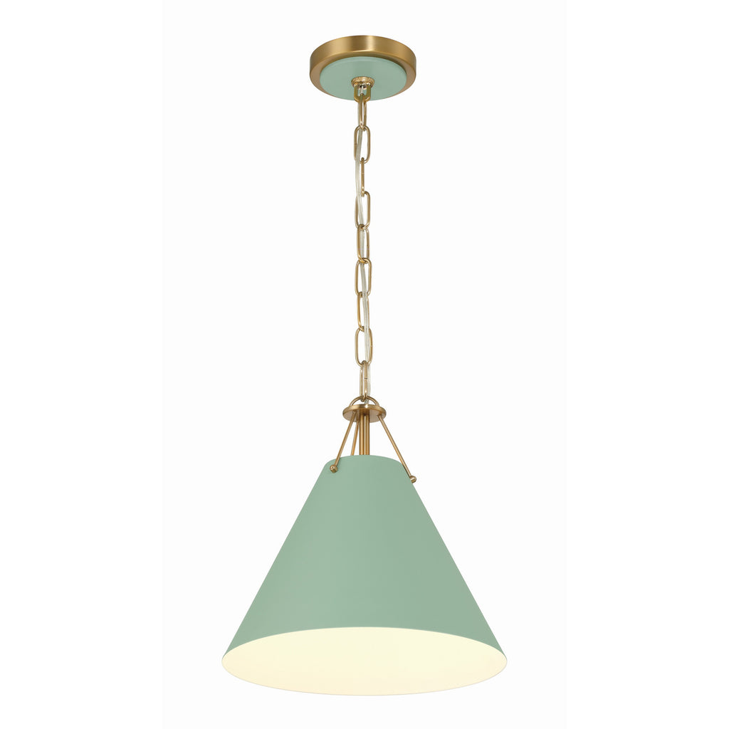 Crystorama Xavier 12'' Pendant in Vibrant Gold - Additional View