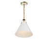 Crystorama Xavier 12'' Pendant in Vibrant Gold - Additional View