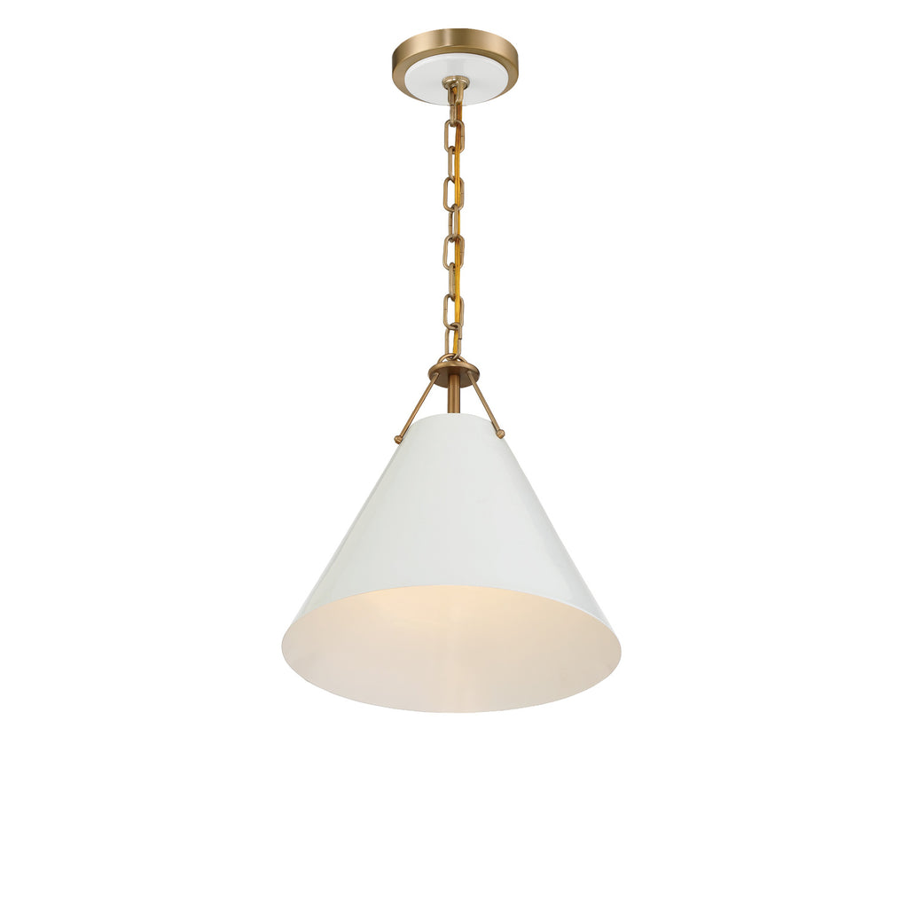 Crystorama Xavier 12'' Pendant in Vibrant Gold - Additional View