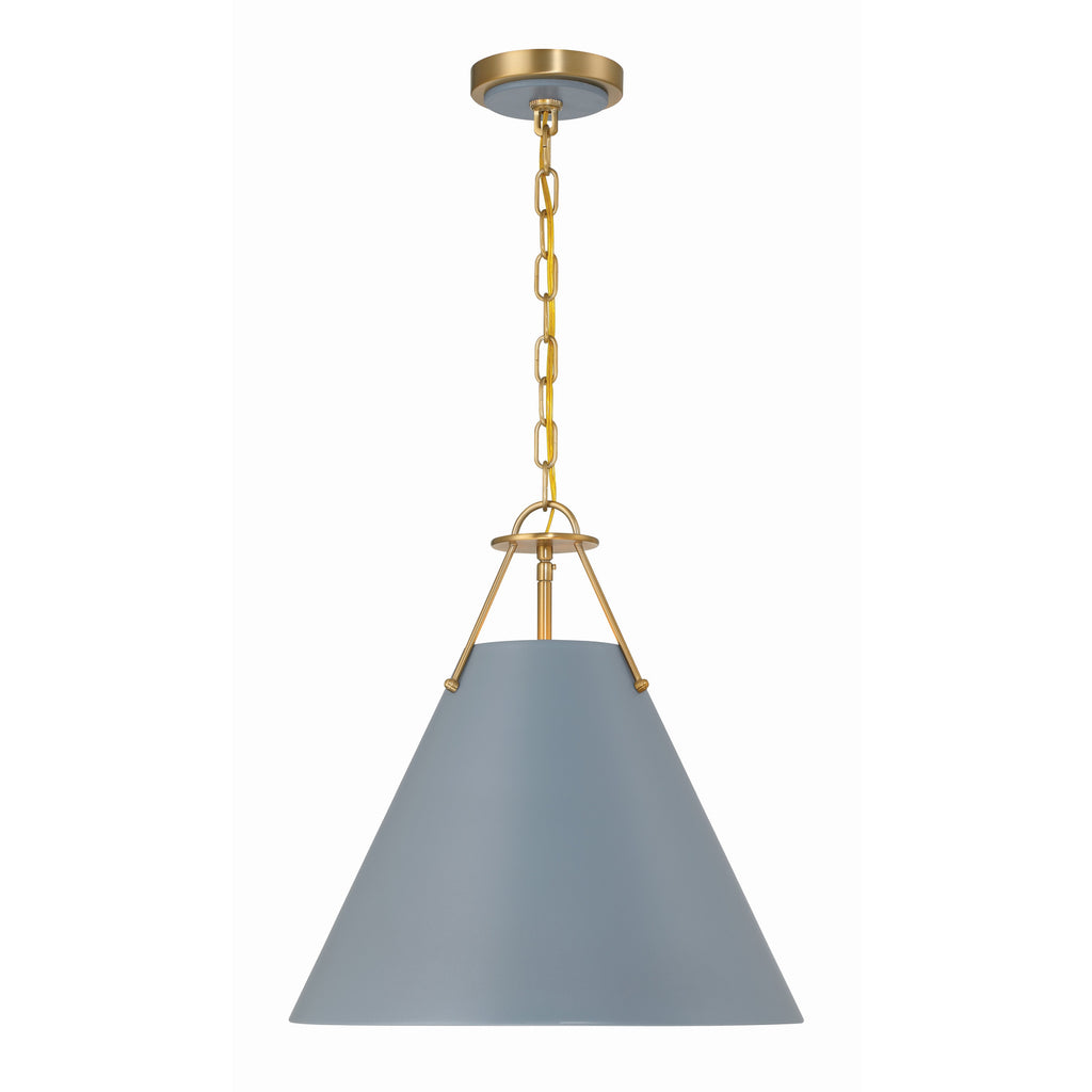 Crystorama Xavier 16'' Pendant in Vibrant Gold - Additional View