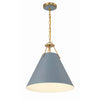 Crystorama Xavier 16'' Pendant in Vibrant Gold - Additional View