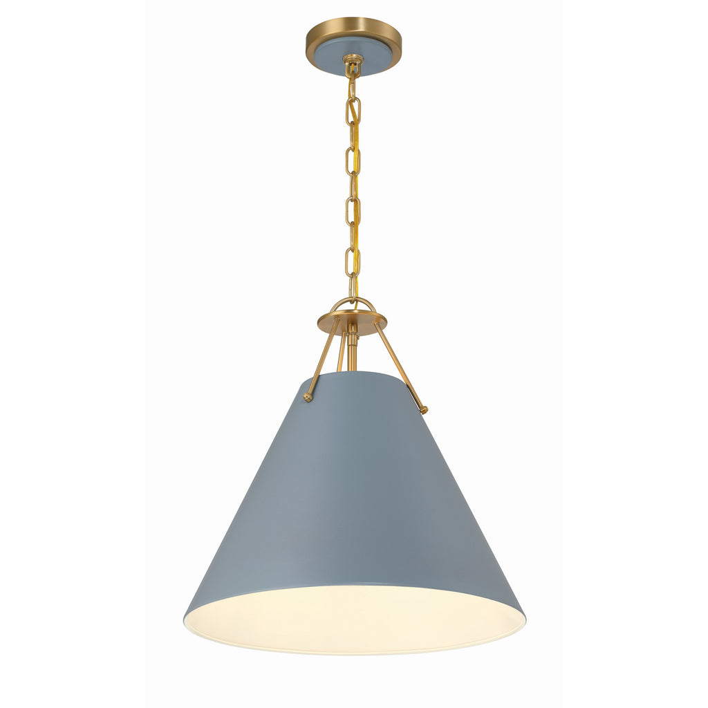 Crystorama Xavier 16'' Pendant in Vibrant Gold - Additional View