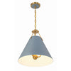 Crystorama Xavier 16'' Pendant in Vibrant Gold - Additional View