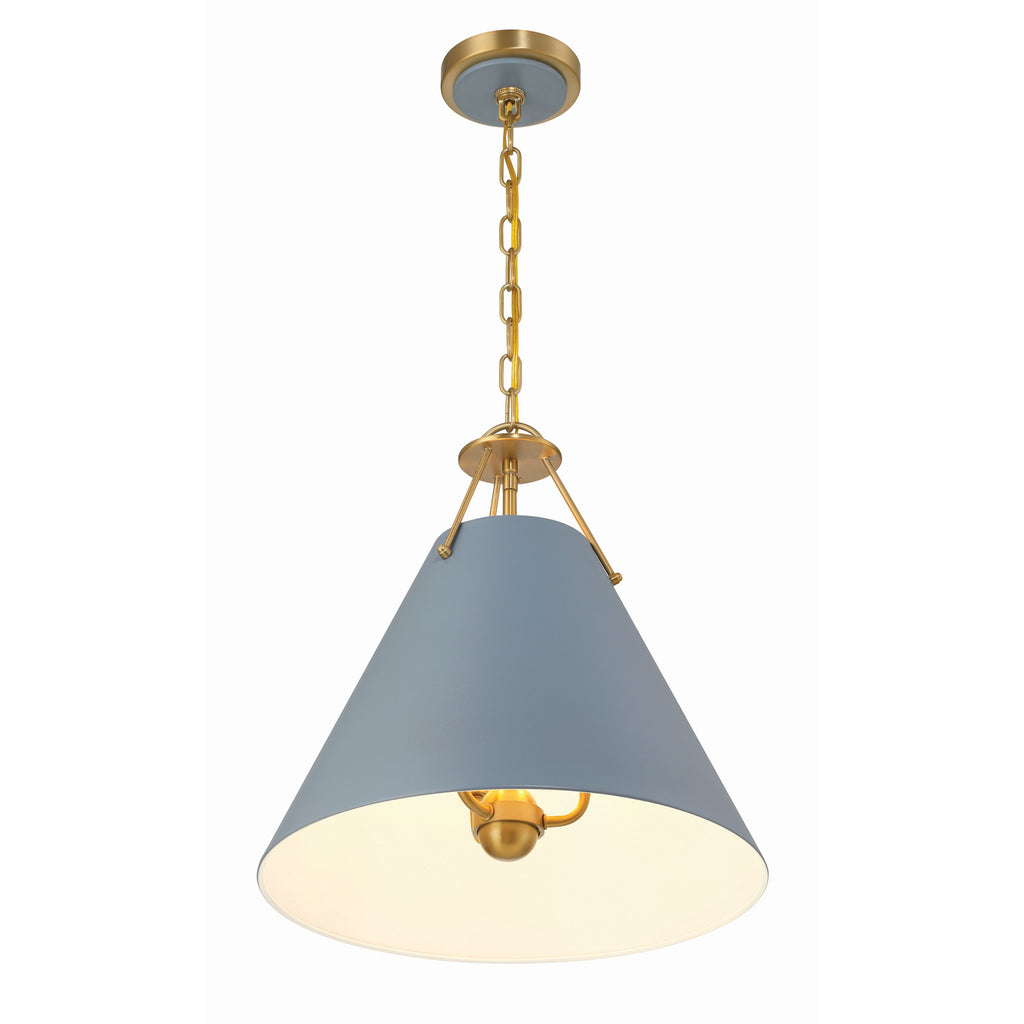 Crystorama Xavier 16'' Pendant in Vibrant Gold - Additional View