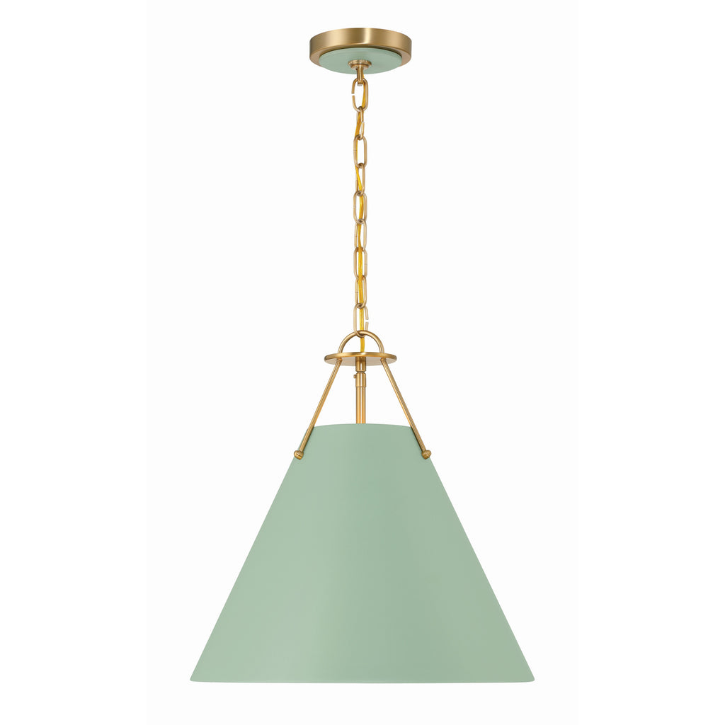 Crystorama Xavier 16'' Pendant in Vibrant Gold - Additional View