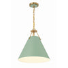 Crystorama Xavier 16'' Pendant in Vibrant Gold - Additional View