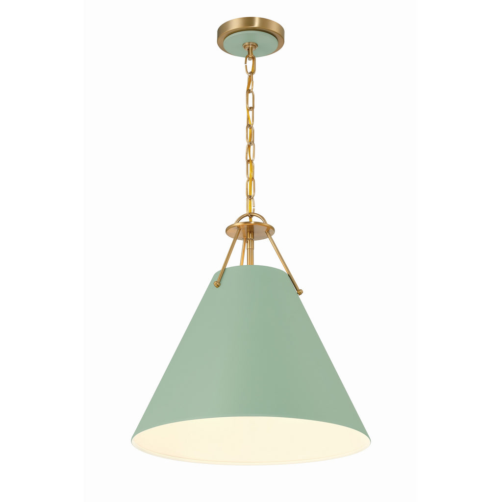 Crystorama Xavier 16'' Pendant in Vibrant Gold - Additional View