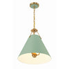 Crystorama Xavier 16'' Pendant in Vibrant Gold - Additional View